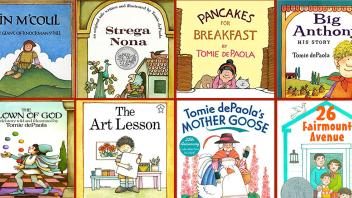 collage of Tomie De Paola book covers