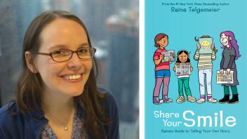 Raina Telgemeier and her book Smile